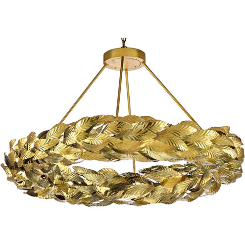 Apollo 28 Light 51 inch Contemporary Gold Leaf/Painted Gold Chandelier Ceiling Light