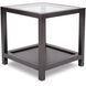 Dumas 23.75 X 22 inch Nickel Side Table