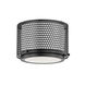 Oracle 1 Light 10 inch Black Brass Flush Mount Ceiling Light