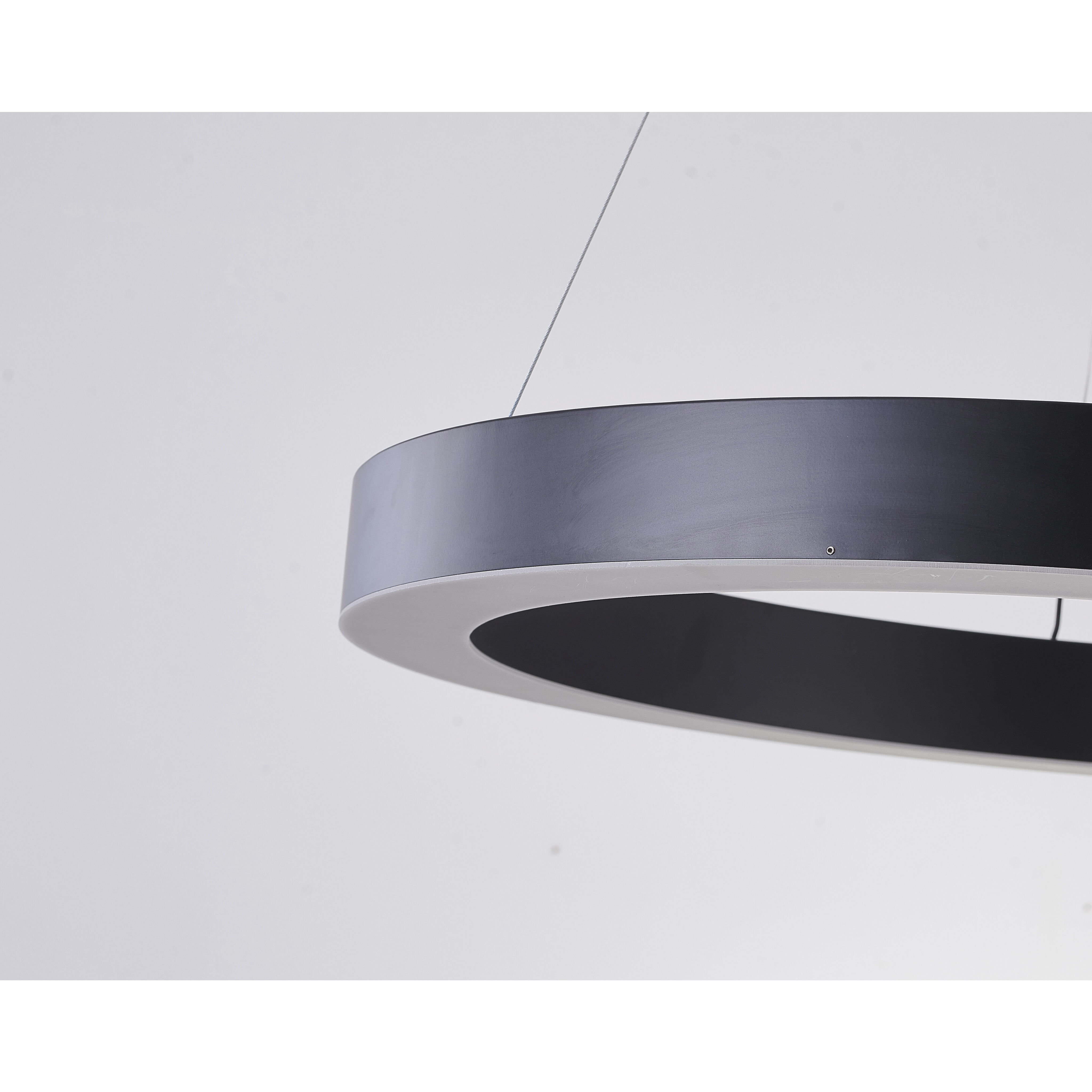 Canada LED 43.3 inch Matte Black Chandelier Ceiling Light