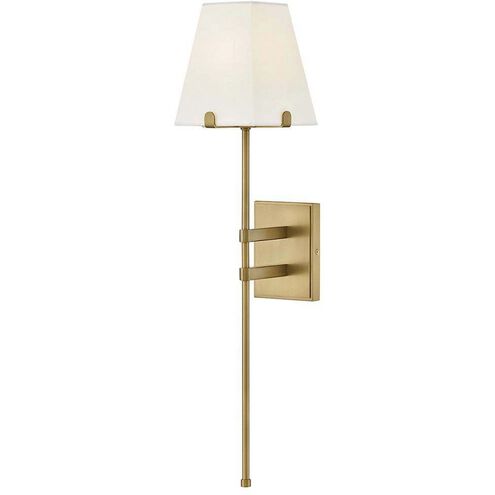 Benton Sconce Wall Light in Lacquered Brass