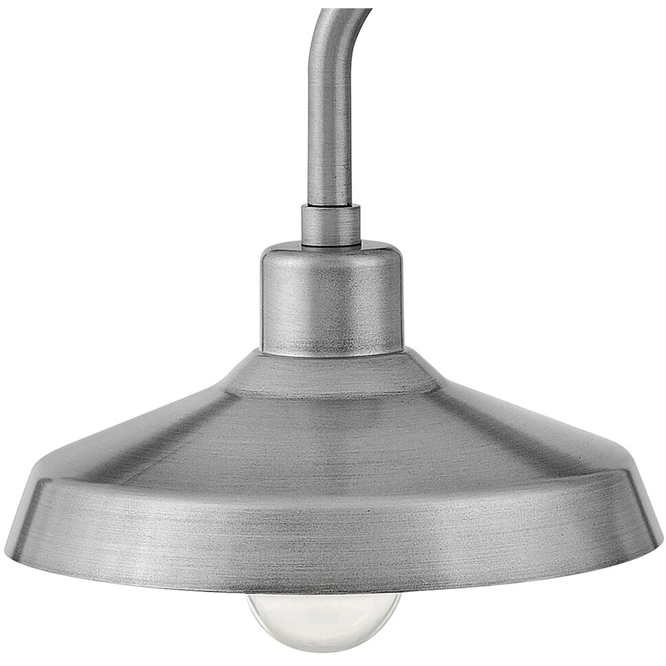 Coastal Elements Forge Outdoor Wall Mount Lantern in Antique Brushed Aluminum