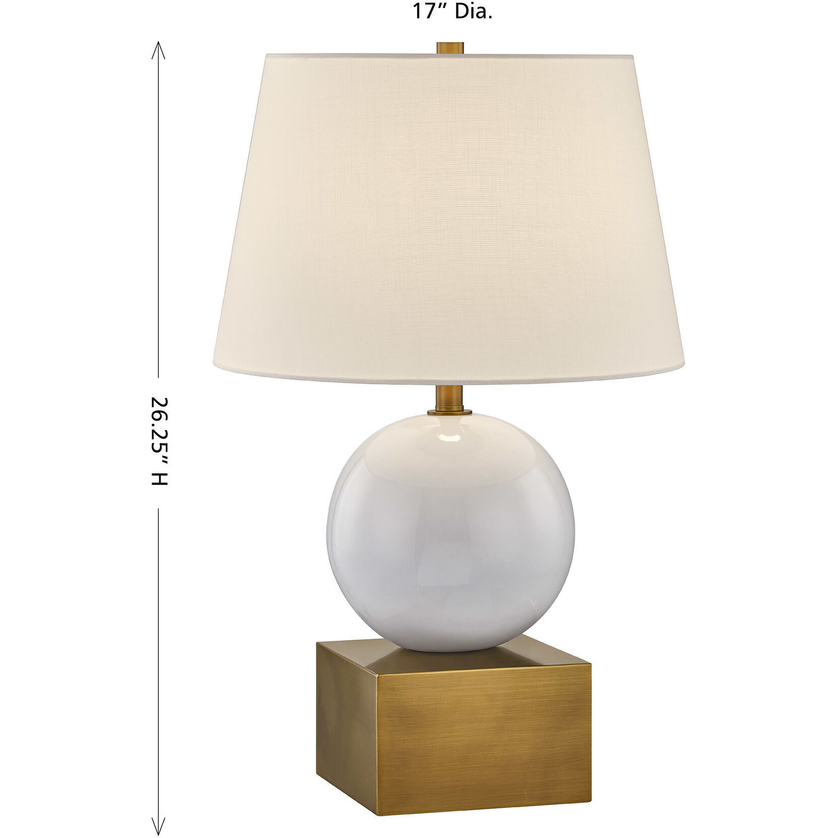 Brumfield 26.75 inch 100.00 watt Ceramic and Brass Table Lamp Portable Light, Coco & Dash