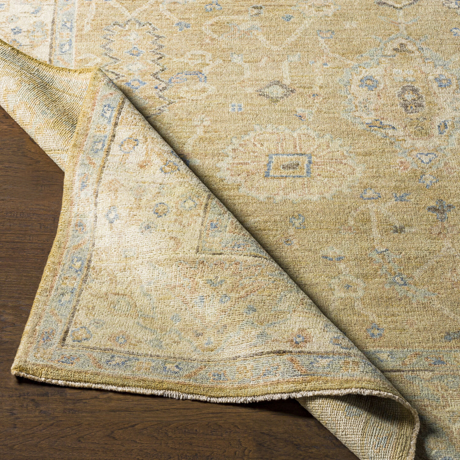 Normandy 120 X 96 inch Light Olive Rug in 8 x 10, Rectangle