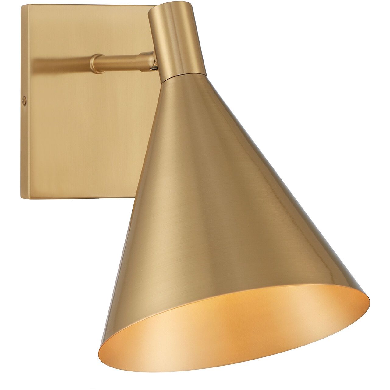 Pharos 60.00 watt Noble Brass Adjustable Wall Sconce Wall Light