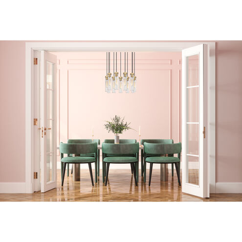 Beau 11 Light 24 inch Rubbed Brass Chandelier Ceiling Light