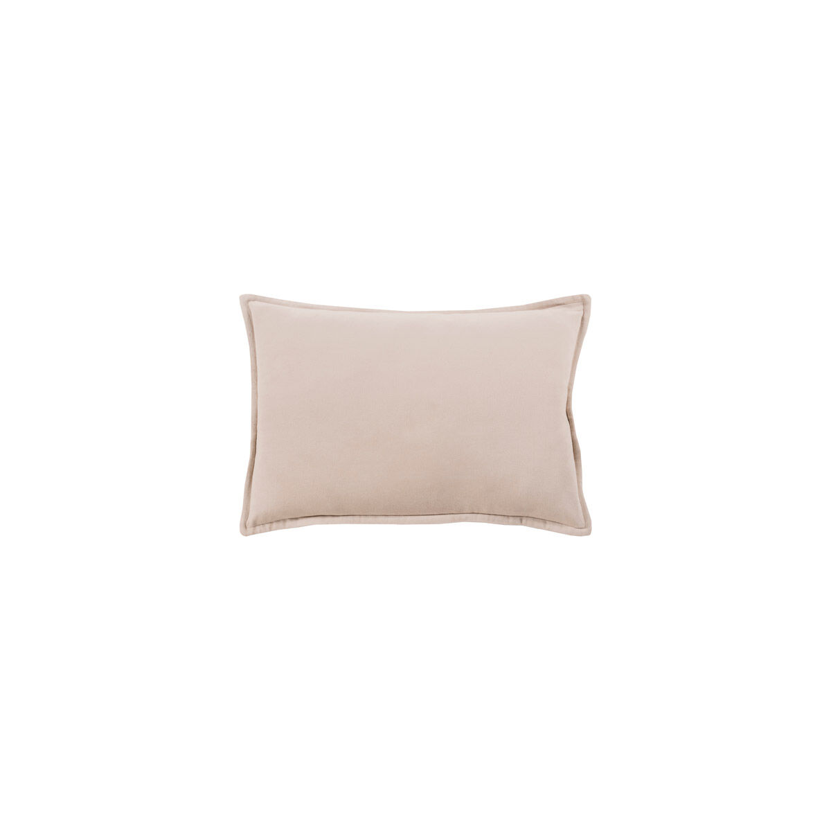 Cotton Velvet 19 X 19 inch Light Beige Pillow Kit in 13 x 19, Lumbar