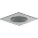 Pearl Natural Metal Reflector / Natural Metal Flange LED Square Retrofit Reflector with Round Aperture in Comfort Dim (3000K-2000K), 4" Retrofit