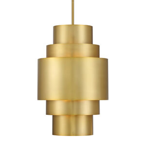 Minka-Lavery Spyglass Terrace 3 Light 14 inch Soft Brass Pendant Ceiling Light 2533-695 - Open Box