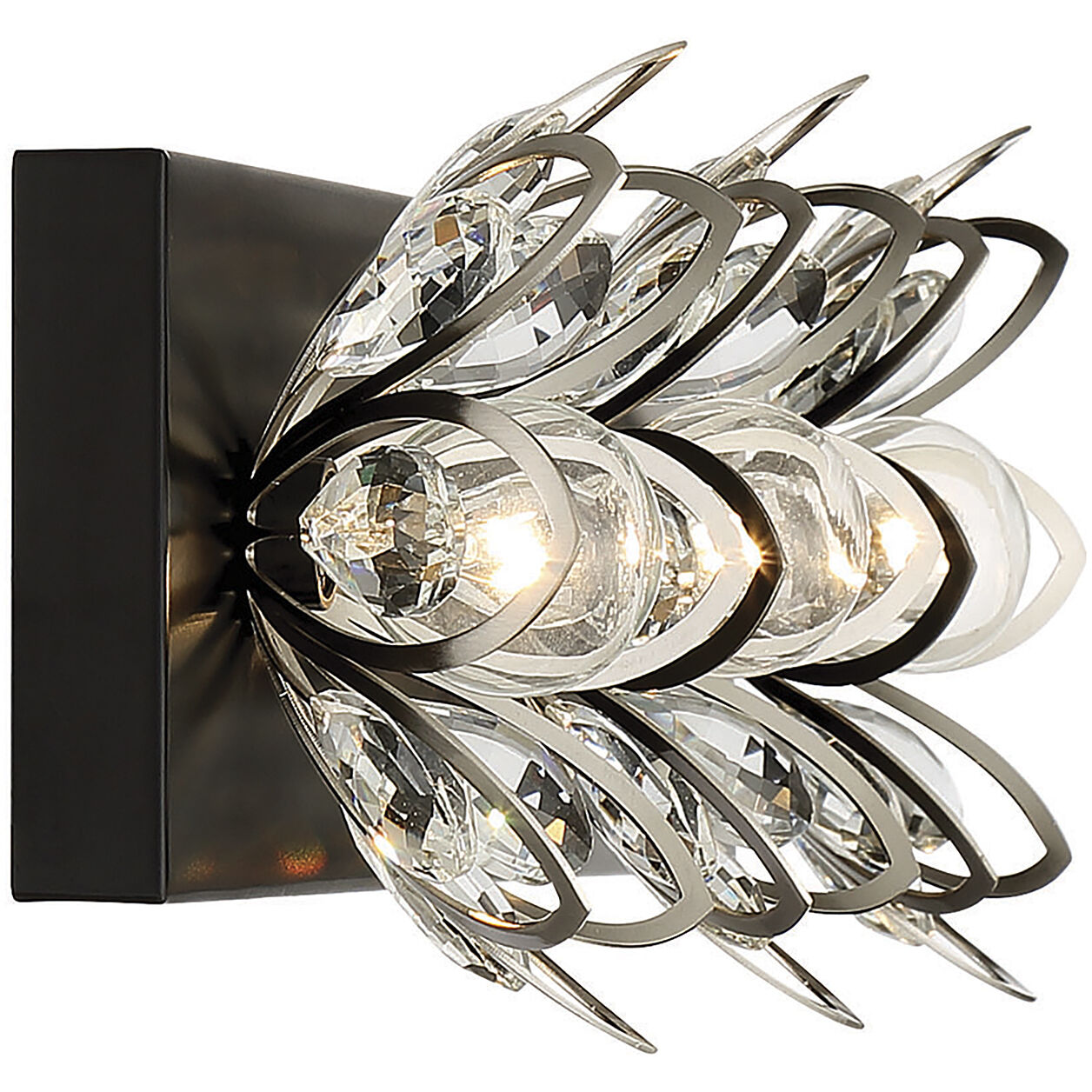 Poppy 3 Light 23 inch Matte Black with Satin Nickel Bathroom Vanity Light Wall Light in Matte Black/Satin Nickel