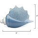 Triton Steel Blue Blown Glass Shell