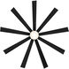 Wynd XL 72 inch Matte Black Downrod Ceiling Fan in 3500K