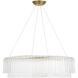 Ian K. Fowler Maderno LED 36.25 inch Hand-Rubbed Antique Brass Chandelier Ceiling Light