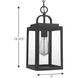 Grandbury 1 Light 7 inch Textured Black Outdoor Hanging Lantern, with DURASHIELD