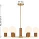 Jarrell 6 Light 30 inch Warm Brass Chandelier Ceiling Light