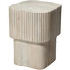 Notch 20.75 X 15.75 inch White Bleach Side Table, Square