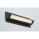 Hy50 LED 16 inch Sand Black Outdoor Wall Sconce