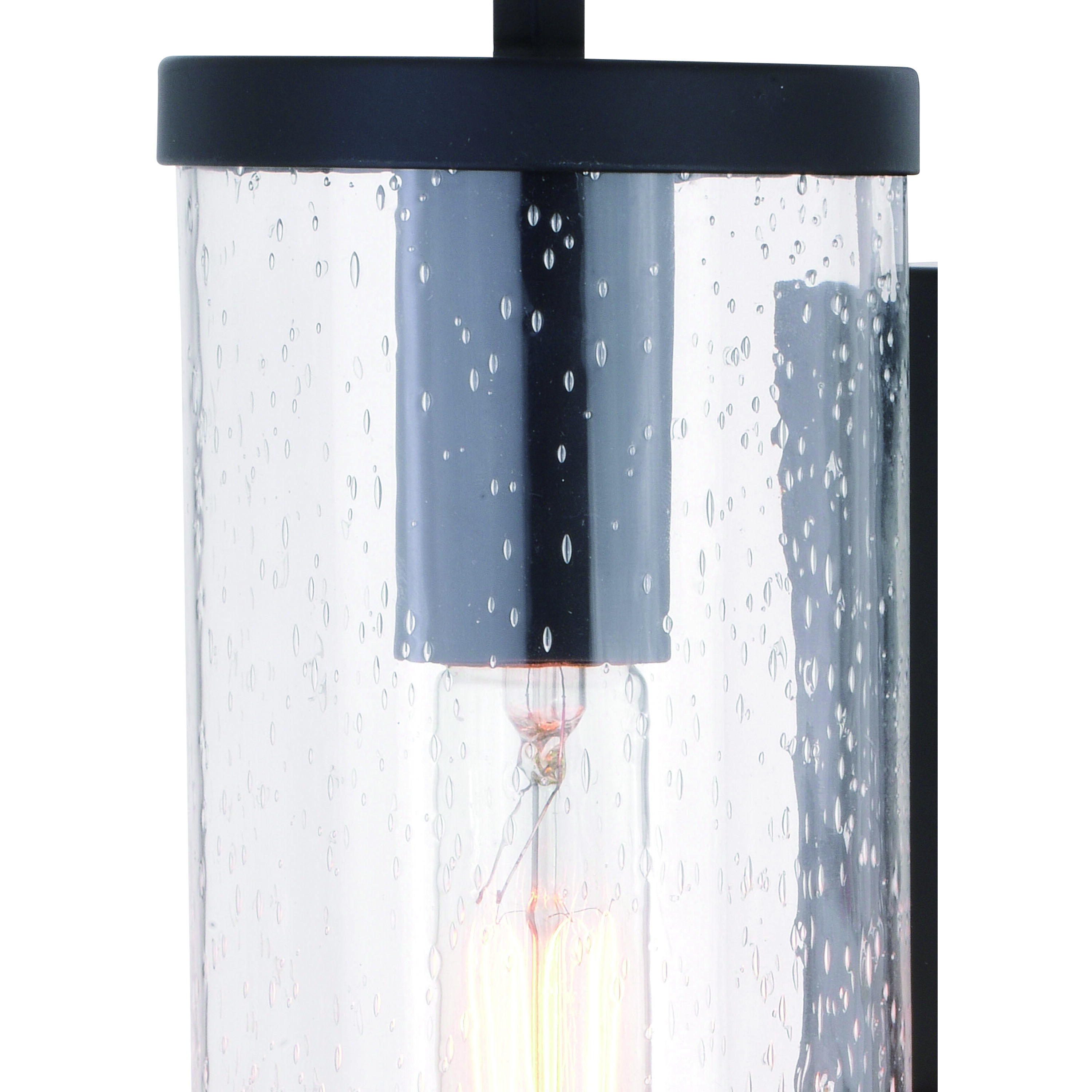 Morgan Park LED 16 inch Matte Black Outdoor Wall