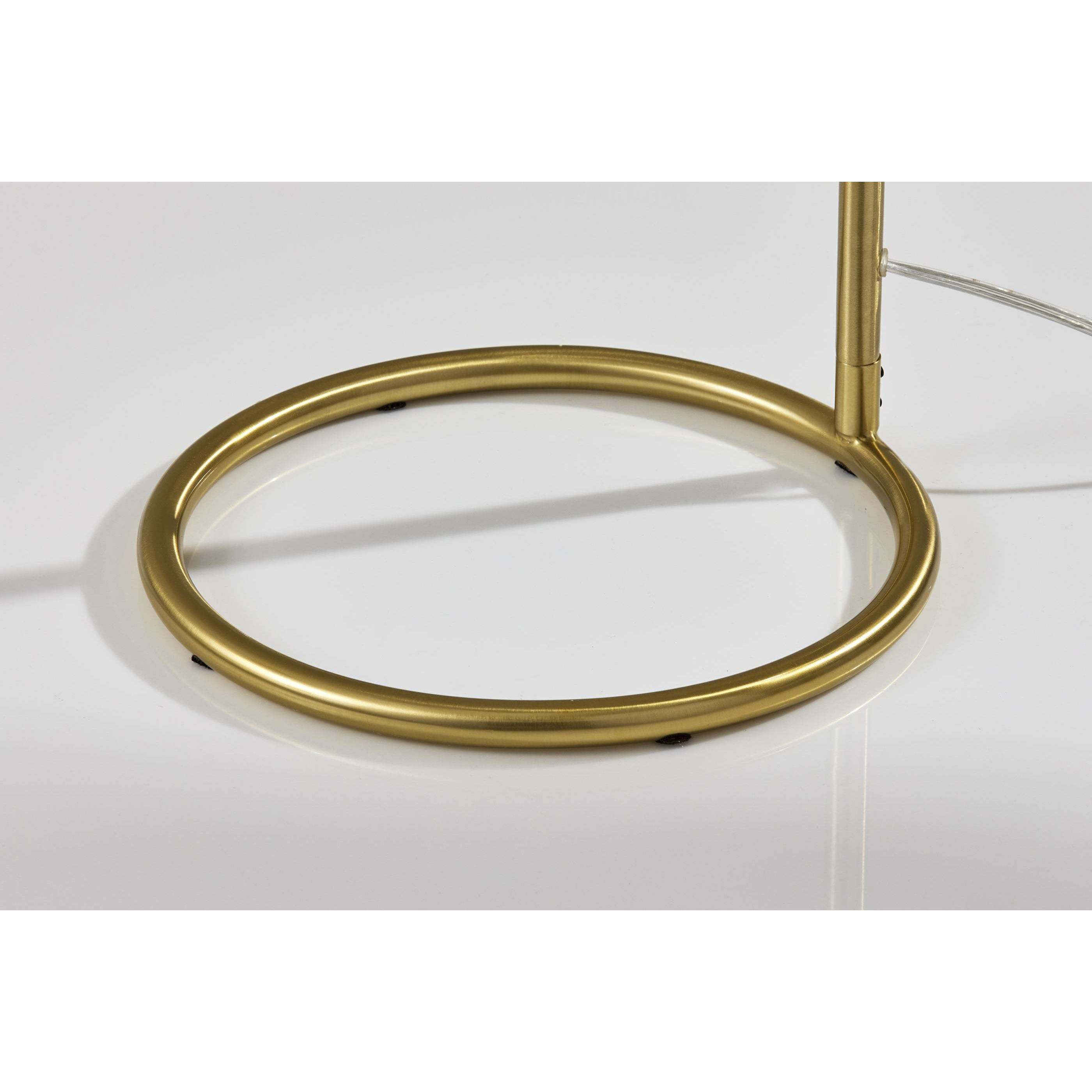 Maeve 60 inch 100.00 watt Antique Brass Floor Lamp Portable Light