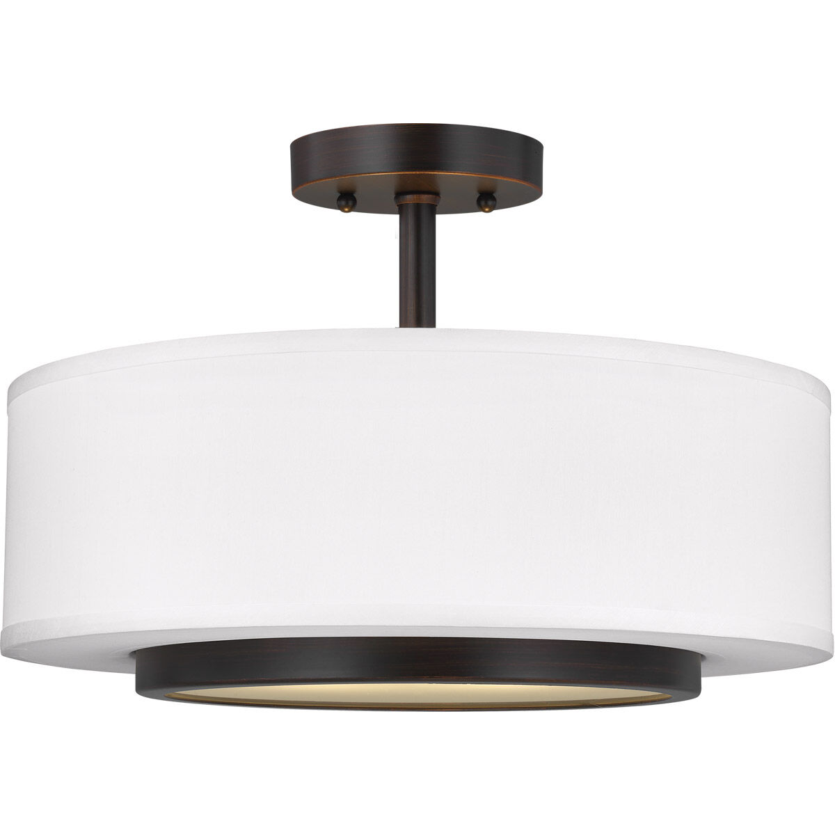 Nance 2 Light 16.25 inch Bronze Convertible Pendant Semi-Flush Ceiling Light