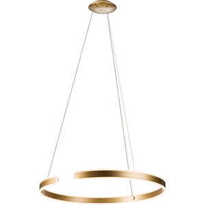 Gianni 32 inch Brushed Champagne Pendant Ceiling Light