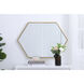 Eternity 34 X 24 inch Brass Wall Mirror