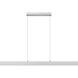 Hudson LED 55 inch Brushed Nickel Linear Chandelier Ceiling Light