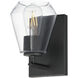 Geode 1 Light 5.25 inch Black Wall Sconce Wall Light