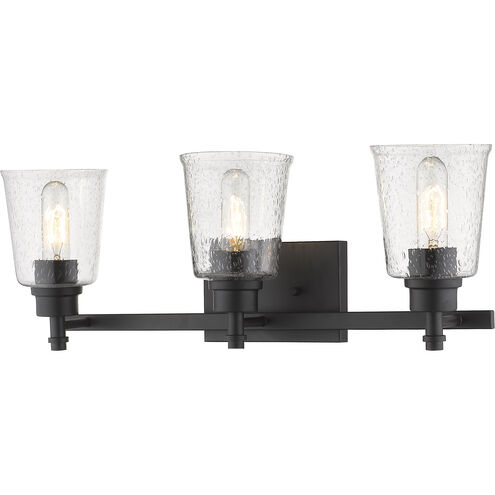 Bohin 3 Light 24 inch Matte Black Vanity Wall Light