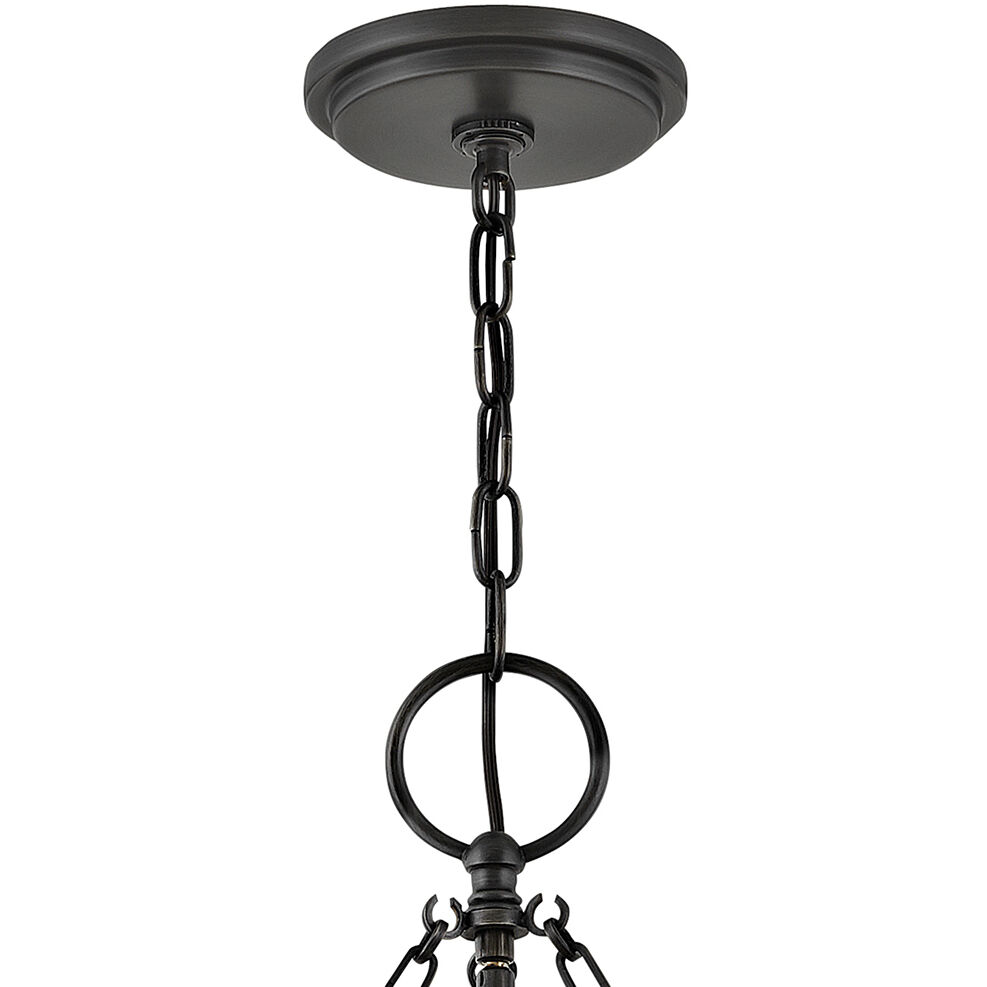 Chance 3 Light 22 inch Blackened Brass Indoor Chandelier Ceiling Light