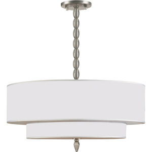 Luxo 5 Light 26 inch Satin Nickel Chandelier Ceiling Light