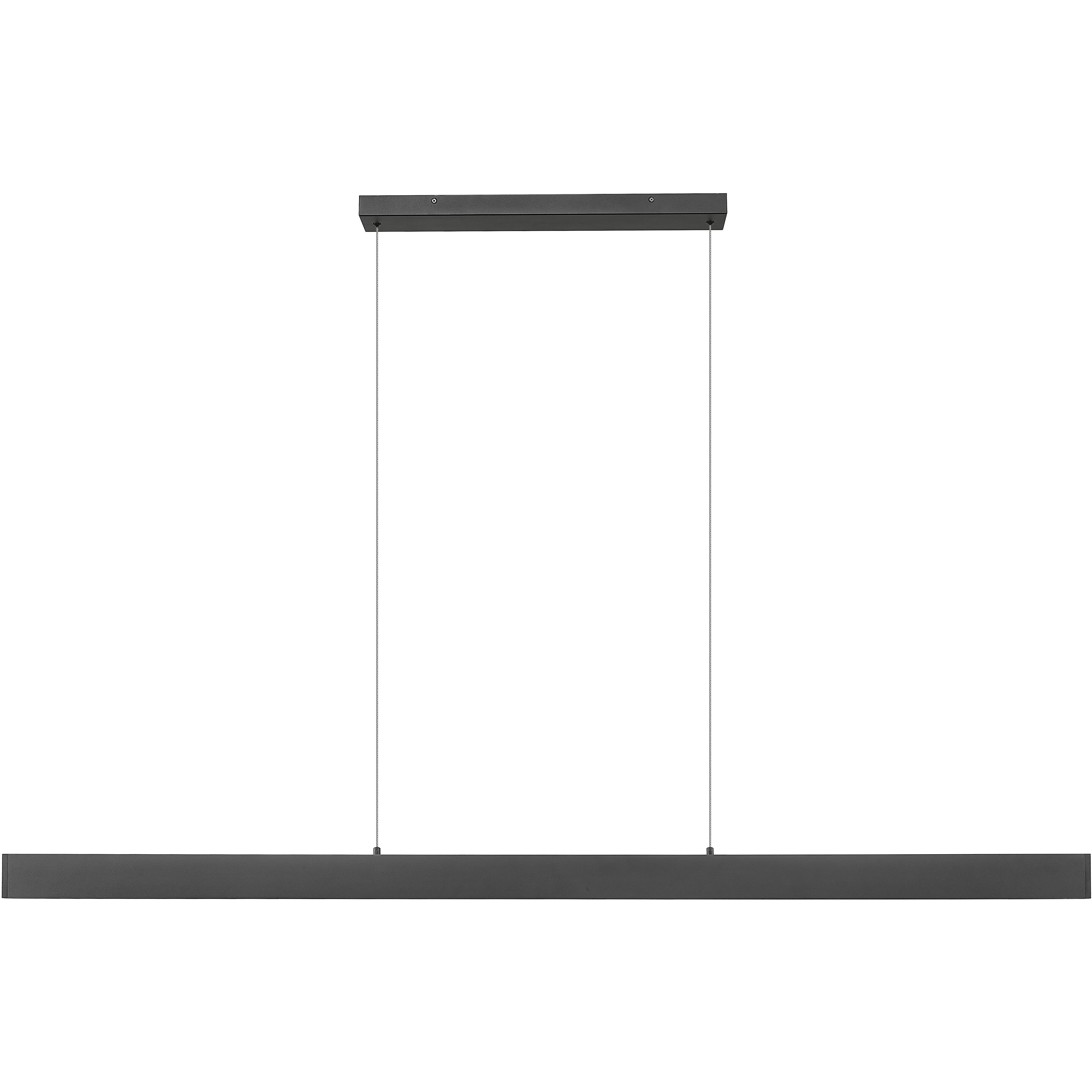 Hudson LED 72 inch Matte Black Linear Chandelier Ceiling Light