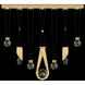 Aria 14 Light 60 inch Gold Pendant Ceiling Light