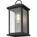 Neil 1 Light 15 inch Black Outdoor Wall Sconce