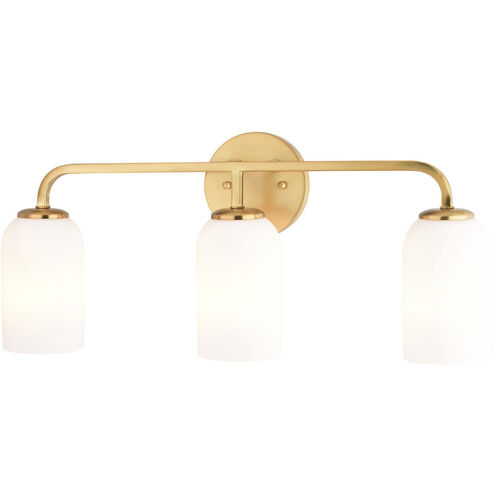 Shelby LED 23 inch Natural Brass Bathroom Light Wall Light