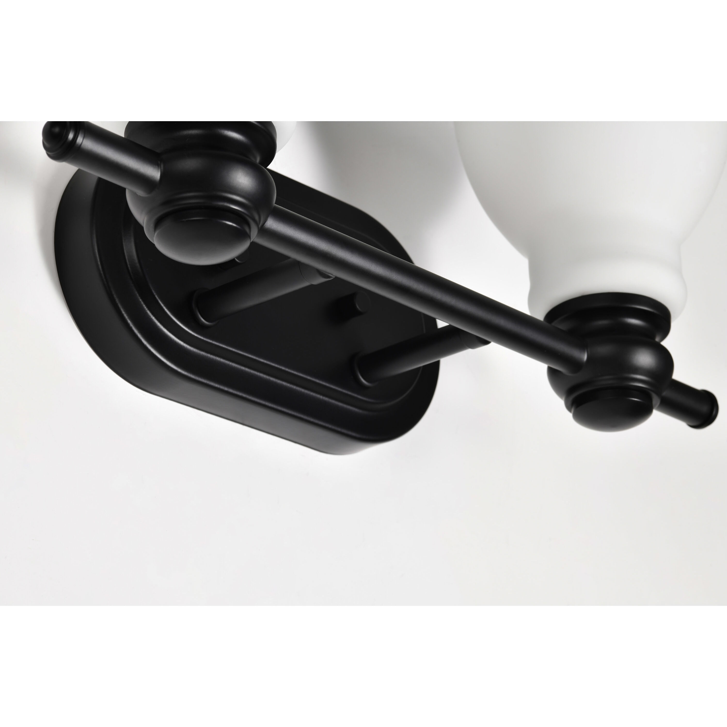Russel 2 Light 14.75 inch Matte Black Vanity Light Wall Light