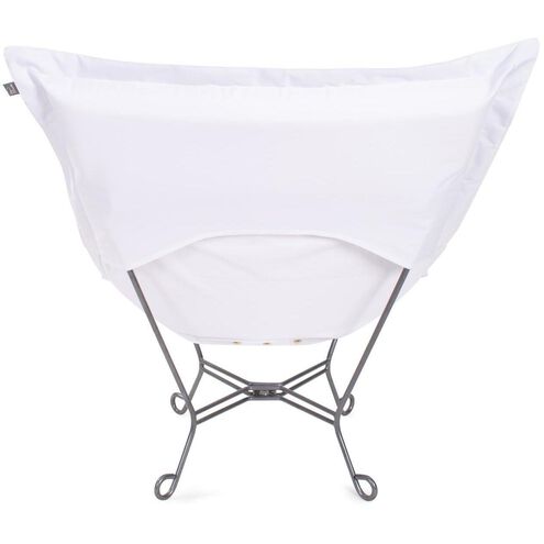 Dune Sand Outdoor Puff Scroll Chair