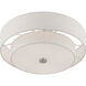 Meridian 4 Light 18 inch Brushed Nickel Semi-Flush Ceiling Light