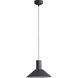 Faroe Pendant Ceiling Light in Flecked Black/Grey