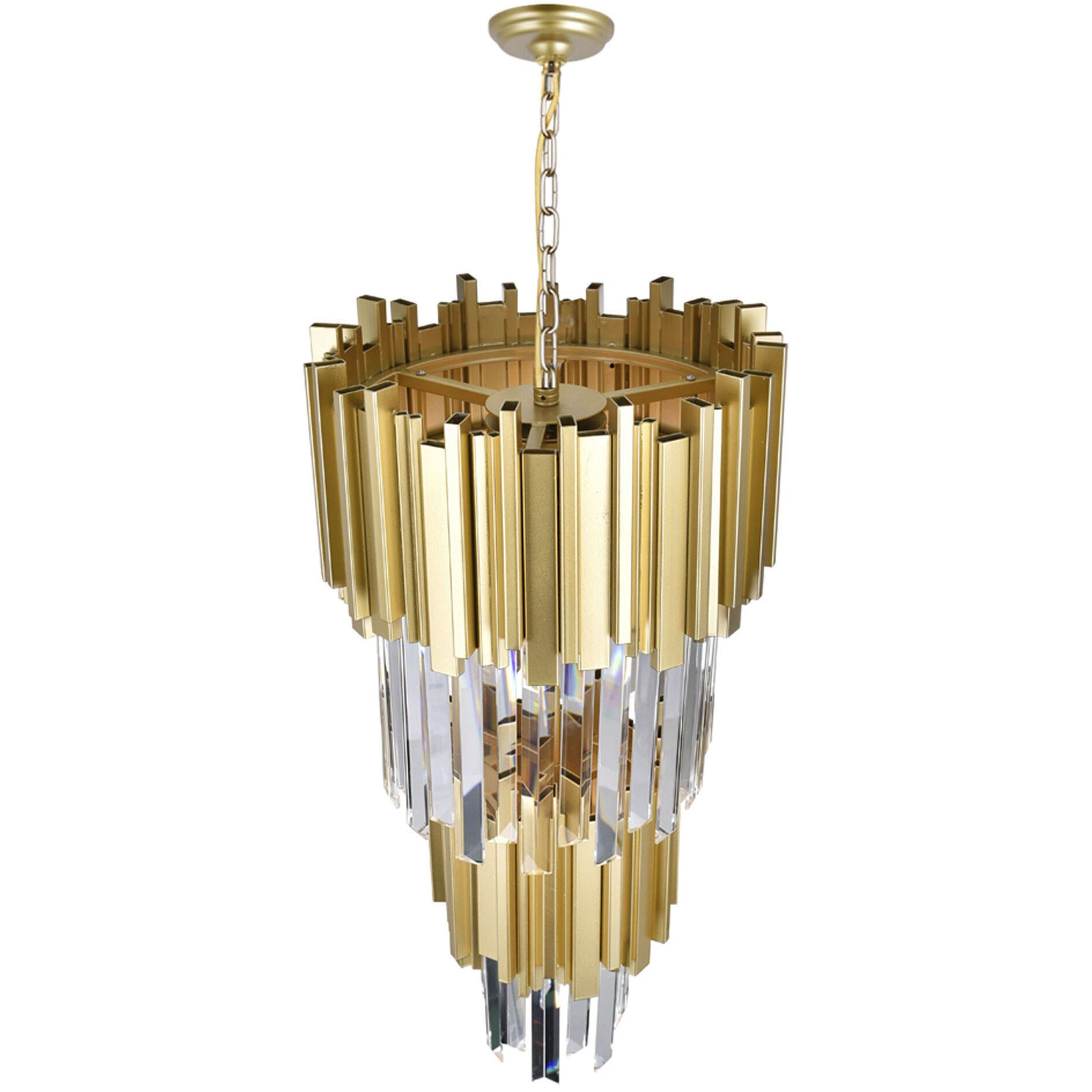 Deco 4 Light 12 inch Medallion Gold Down Mini Chandelier Ceiling Light