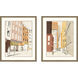 Journey / Travel Orange and Beige and Rust and Yellow Framed Art