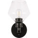 Gene 1 Light 6 inch Black Wall sconce Wall Light