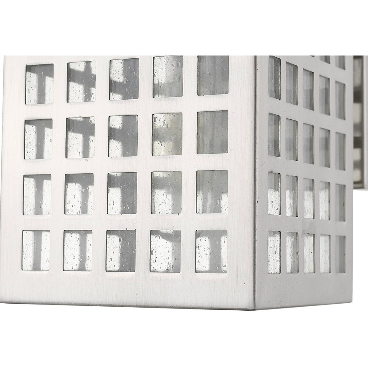 Letzel 1 Light 11 inch Satin Nickel Exterior Wall Mount