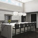 Manorwood 3 Light 49 inch Brushed Nickel Linear Chandelier Ceiling Light