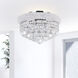 Empire 4 Light 14 inch Chrome Flush Mount Ceiling Light