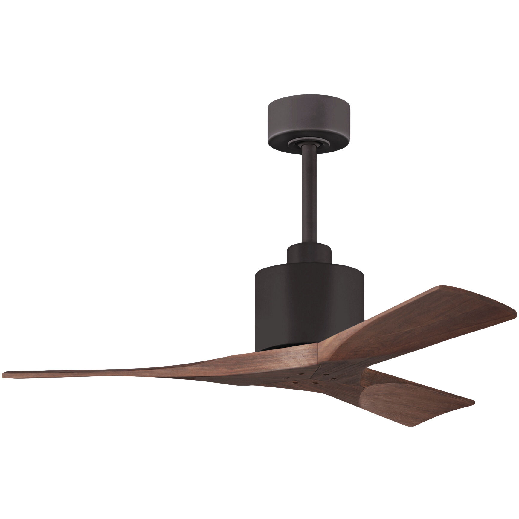 Atlas Nan 42 inch Textured Bronze with Walnut Tone Blades Ceiling Fan
