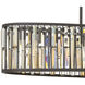 Gemma LED 45 inch Vintage Bronze Foyer Light Ceiling Light, Linear & Oval