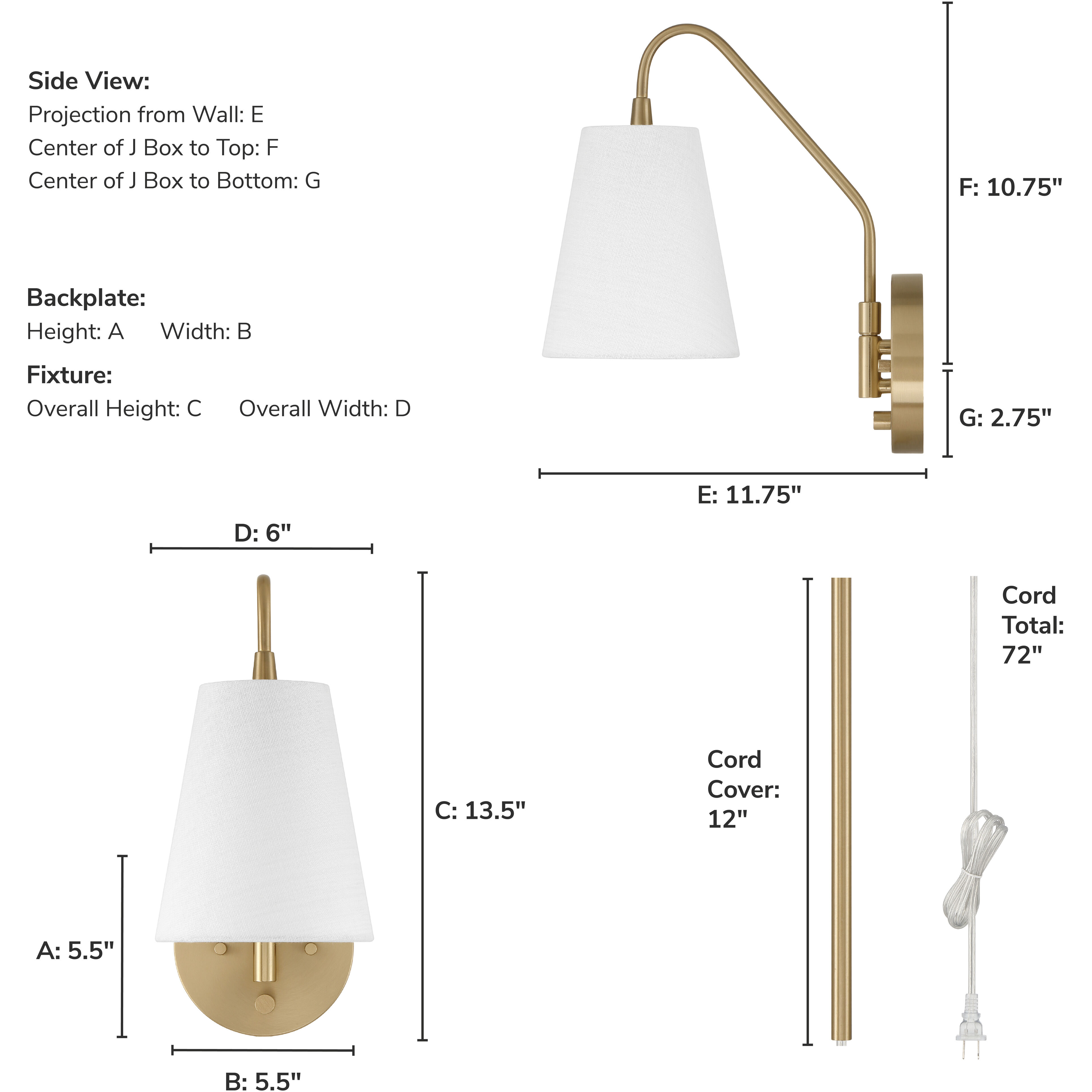 Valley Park 1 Light 6 inch Alturas Gold Pin Up Sconce Wall Light, Large