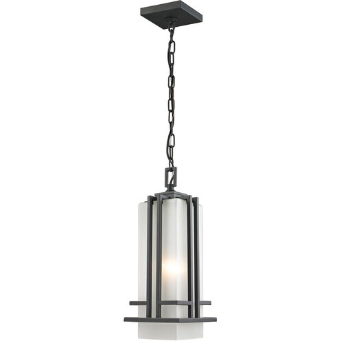 Abbey 1 Light 7 inch Outdoor Rubbed Bronze Outdoor Chain Mount Ceiling Fixture