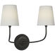 Thomas O'Brien Vendome Cordless Double Sconce Wall Light